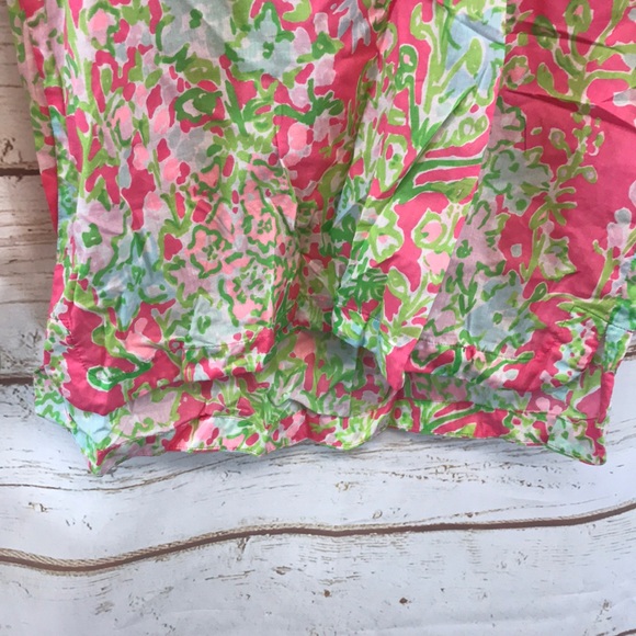 Lilly Pulitzer V Neck Boho Blouse Top - Picture 5 of 6